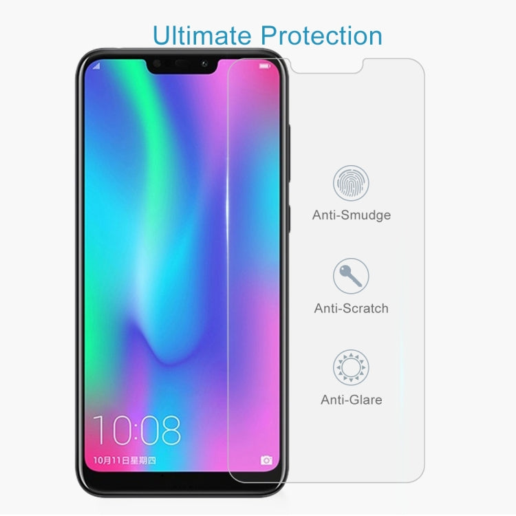 ฟิล์มกระจกนิรภัยป้องกันการระเบิด 0.26 มม. 9H 2.5D สำหรับ Huawei Honor 8C, For Honor 8C (1 PCS)