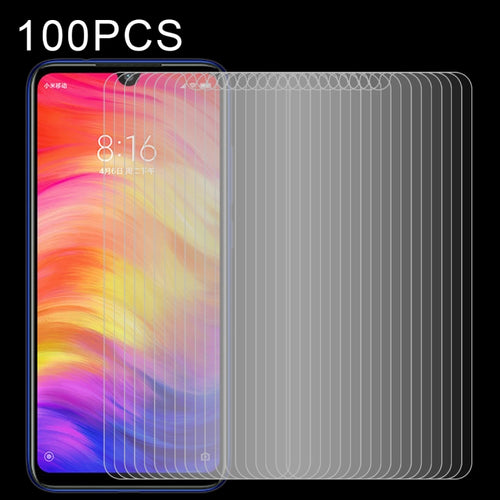 100 ชิ้น 0.26 มิลลิเมตร 9H 2.5D ฟิล์มกระจกนิรภัยสำหรับ Xiaomi R Edmi หมายเหตุ 7, For Redmi Note 7 (100 PCS)