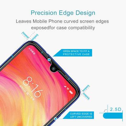 100 ชิ้น 0.26 มิลลิเมตร 9H 2.5D ฟิล์มกระจกนิรภัยสำหรับ Xiaomi R Edmi หมายเหตุ 7, For Redmi Note 7 (100 PCS)