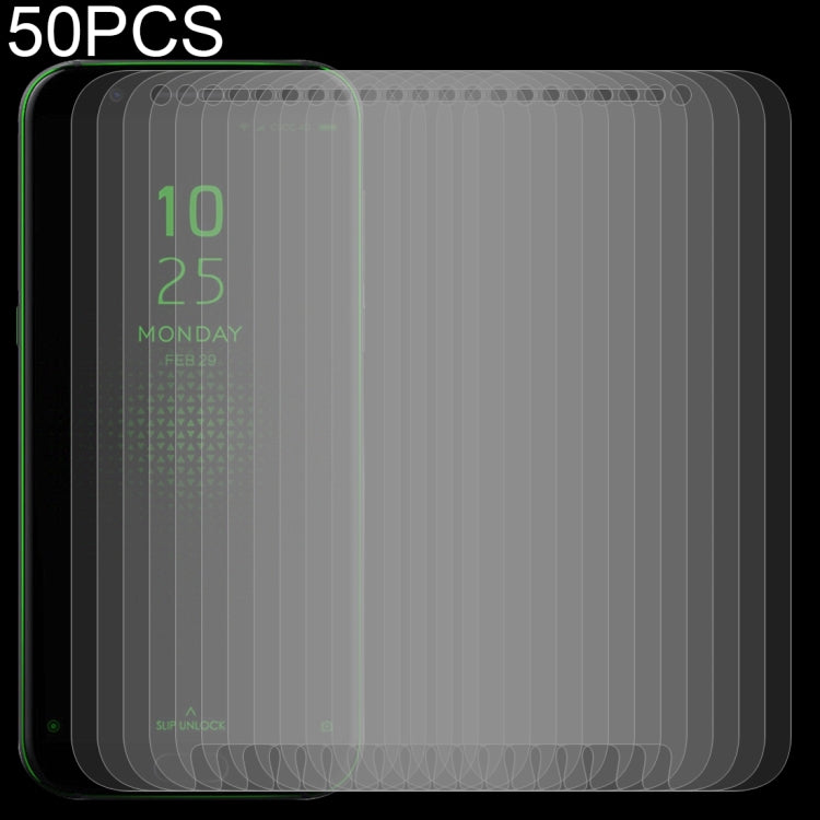 50 ชิ้น 0.26mm 9H 2.5D ฟิล์มกระจกนิรภัยสำหรับ Xiaomi Black Shark, For Black Shark