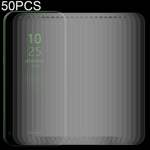 50 ชิ้น 0.26mm 9H 2.5D ฟิล์มกระจกนิรภัยสำหรับ Xiaomi Black Shark, For Black Shark