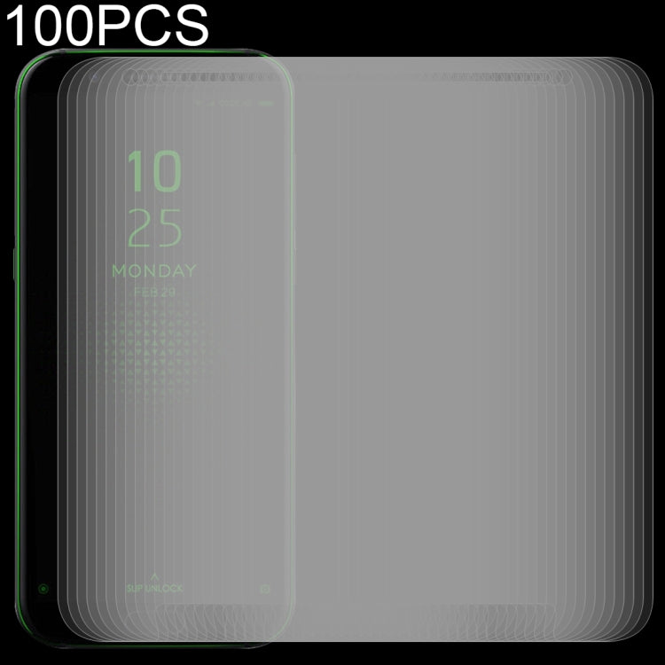 100 ชิ้น 0.26 มิลลิเมตร 9H 2.5D ฟิล์มกระจกนิรภัยสำหรับ Xiaomi ฉลามดำ, For Black Shark