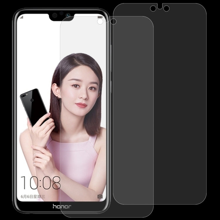 2 ชิ้น 0.26 มิลลิเมตร 9H 2.5D ฟิล์มกระจกนิรภัยสำหรับหัวเว่ยเกียรติ 9i, For Honor 9i