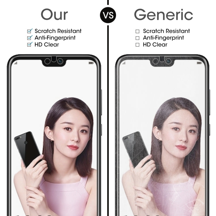 2 ชิ้น 0.26 มิลลิเมตร 9H 2.5D ฟิล์มกระจกนิรภัยสำหรับหัวเว่ยเกียรติ 9i, For Honor 9i