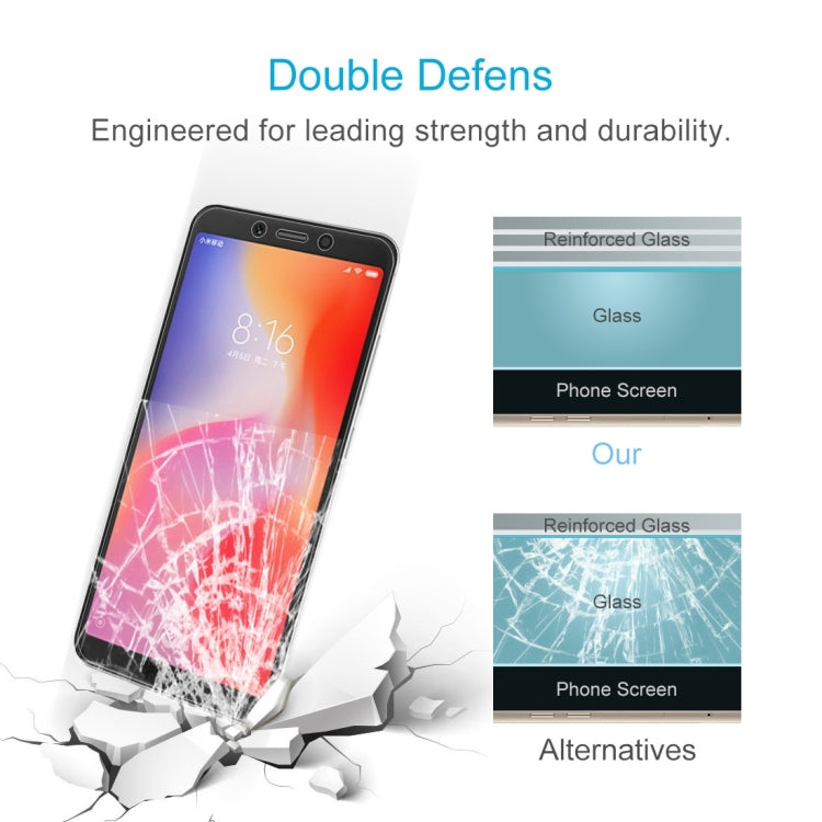 ฟิล์มกระจกนิรภัย 0.26mm 9H 2.5D สำหรับ Xiaomi Redmi 6, For Redmi 6