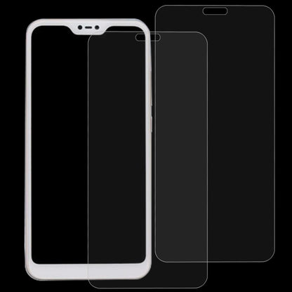 2 PCS 0.26mm 9H 2.5D ฟิล์มกระจกนิรภัยสำหรับ Xiaomi Redmi 6 Pro / Mi A2 Lite, For Redmi 6 Pro