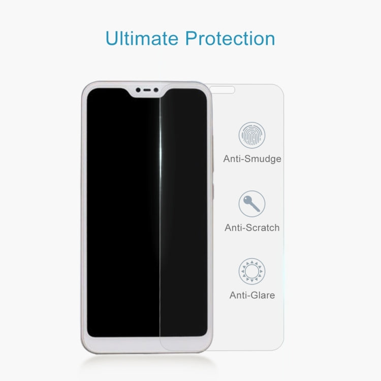 2 PCS 0.26mm 9H 2.5D ฟิล์มกระจกนิรภัยสำหรับ Xiaomi Redmi 6 Pro / Mi A2 Lite, For Redmi 6 Pro