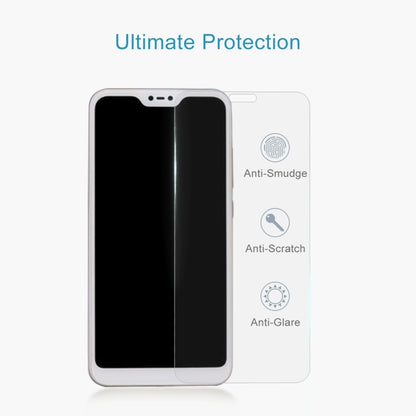 2 PCS 0.26mm 9H 2.5D ฟิล์มกระจกนิรภัยสำหรับ Xiaomi Redmi 6 Pro / Mi A2 Lite, For Redmi 6 Pro