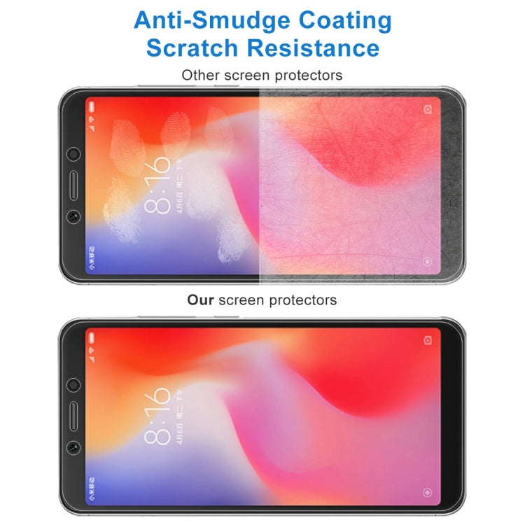 100 ชิ้น 0.26mm 9H 2.5D ฟิล์มกระจกนิรภัยสำหรับ Xiaomi Redmi 6A, For Redmi 6A (100 PCS)