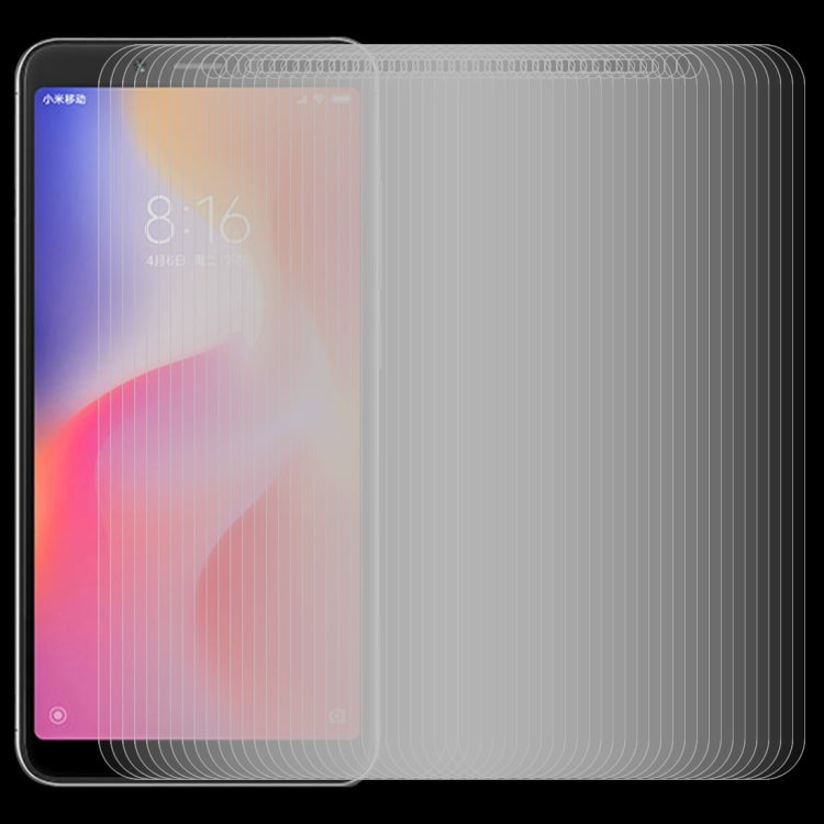 100 ชิ้น 0.26mm 9H 2.5D ฟิล์มกระจกนิรภัยสำหรับ Xiaomi Redmi 6A, For Redmi 6A (100 PCS)