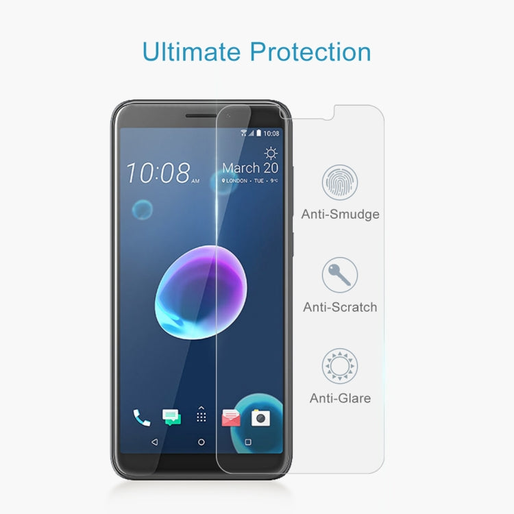 ฟิล์มกระจกนิรภัย 0.26 มม. 9H 2.5D สำหรับ HTC Desire 12, For Desire 12(1 PC)