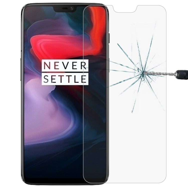 ฟิล์มกระจกนิรภัย 0.26 มม. 9H 2.5D สำหรับ OnePlus 6, For OnePlus 6 (1 PCS)