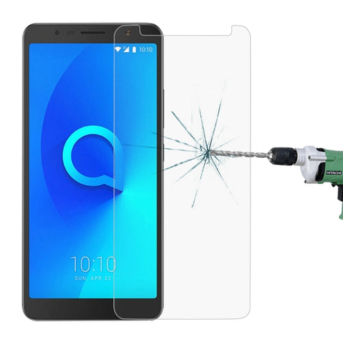 ฟิล์มกระจกนิรภัย 0.26 มม. 9H 2.5D สำหรับ Alcatel 3C, For 3C (1pc)