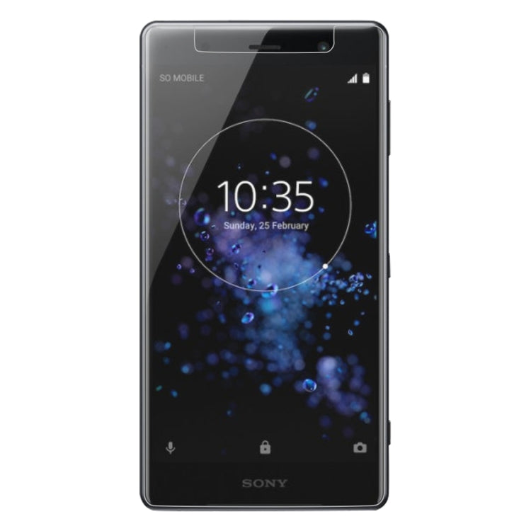 ฟิล์มกระจกนิรภัย 0.26 มม. 9H 2.5D สำหรับ Sony XZ2 Premium, For XZ2 Premium (1pc)
