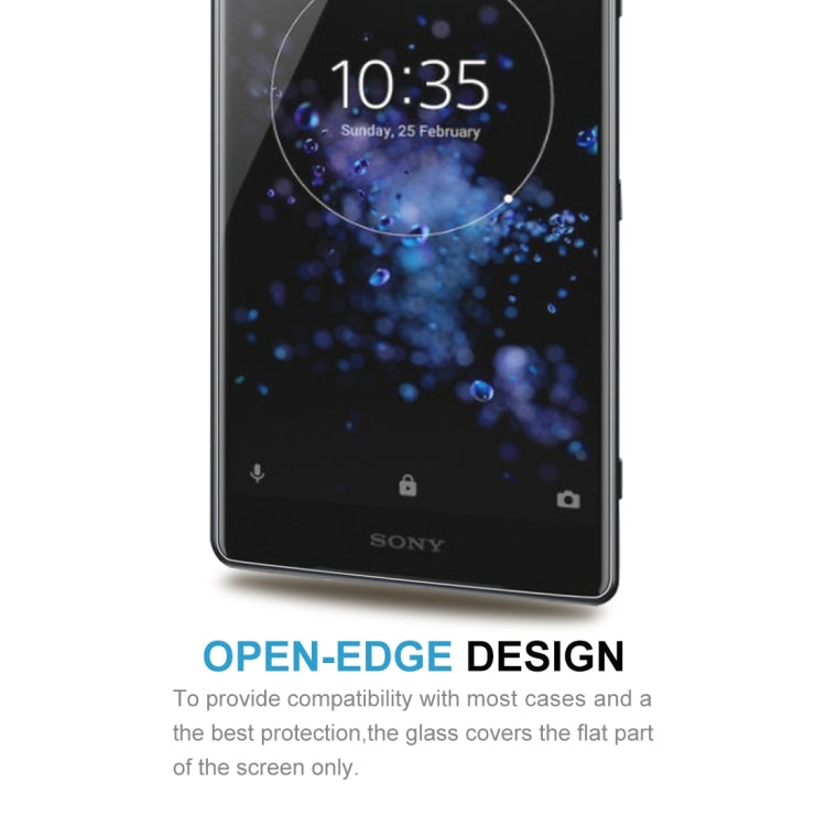 ฟิล์มกระจกนิรภัย 0.26 มม. 9H 2.5D สำหรับ Sony XZ2 Premium, For XZ2 Premium (1pc)