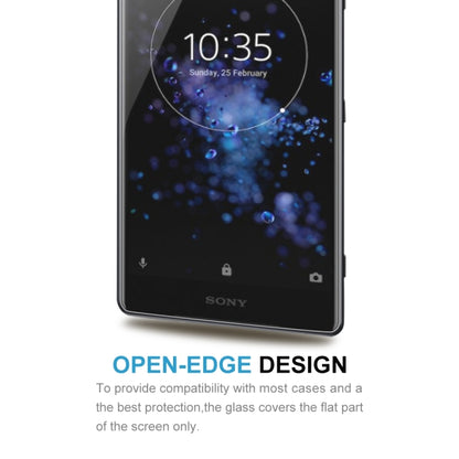 ฟิล์มกระจกนิรภัย 0.26 มม. 9H 2.5D สำหรับ Sony XZ2 Premium, For XZ2 Premium (1pc)