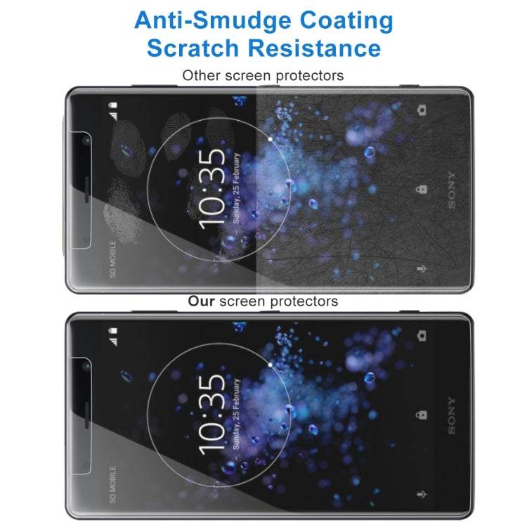 ฟิล์มกระจกนิรภัย 0.26 มม. 9H 2.5D สำหรับ Sony XZ2 Premium, For XZ2 Premium (1pc)