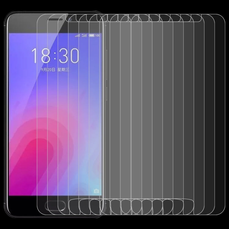 10 ชิ้น 0.26 มิลลิเมตร 9H 2.5D ฟิล์มกระจกนิรภัยสำหรับ Meizu M6, For M6(10 PCS)
