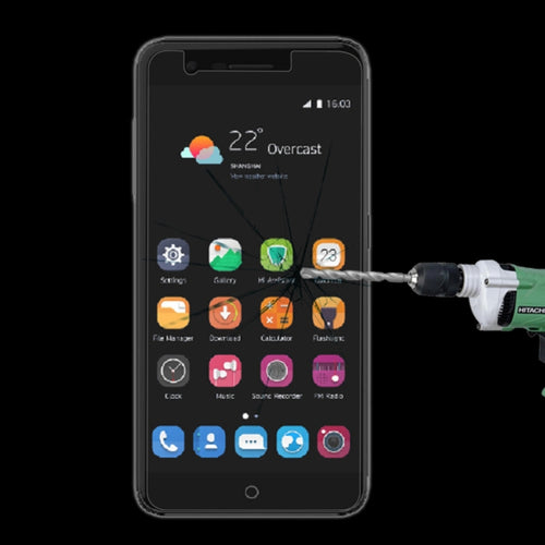 สำหรับ ZTE Blade V8 Lite / V8 Mini 0.26mm 9H ความแข็งพื้นผิวป้องกันการระเบิดไม่เต็มหน้าจอฟิล์มกระจกนิรภัย
