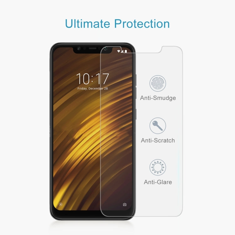 ฟิล์มกระจกนิรภัย 0.26 มม. 9H 2.5D สำหรับ Xiaomi POCO F1, For Xiaomi POCO F1(1 PC)