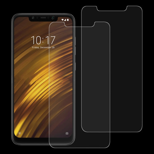 2 ชิ้น 0.26 มิลลิเมตร 9H 2.5D ฟิล์มกระจกนิรภัยสำหรับ Xiaomi POCO F1, For Xiaomi POCO F1(2 PCS)