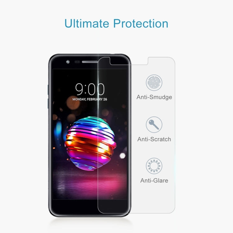 ฟิล์มกระจกนิรภัย 0.26 มม. 9H 2.5D สำหรับ LG K11 (2018), For LG K11 (2018) (1 PC)