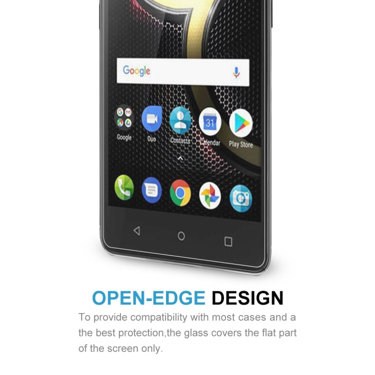 ฟิล์มกระจกนิรภัย 0.26 มม. 9H 2.5D สำหรับ Lenovo K8 Plus, For K8 Plus
