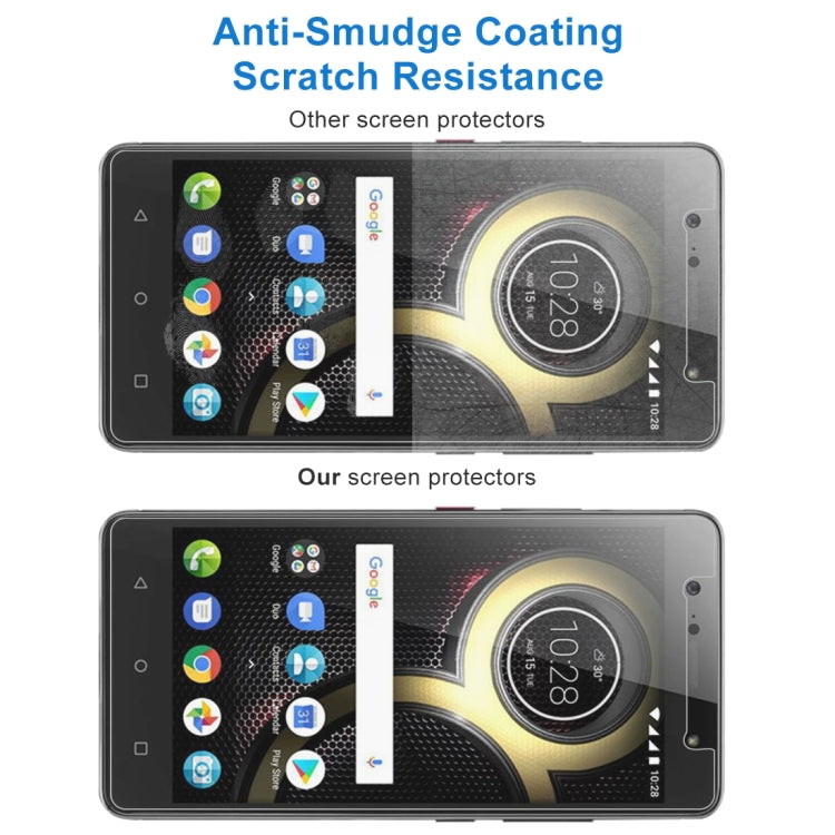 ฟิล์มกระจกนิรภัย 0.26 มม. 9H 2.5D สำหรับ Lenovo K8 Plus, For K8 Plus