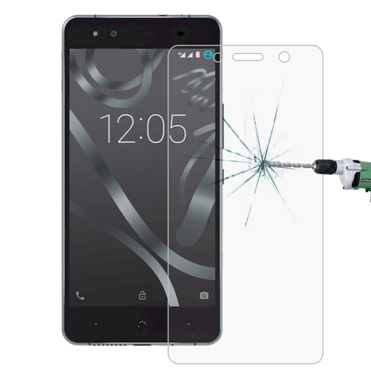 สำหรับ BQ Aquaris X5 Plus 0.26mm 9H ความแข็งพื้นผิว 2.5D ฟิล์มกระจกนิรภัยป้องกันการระเบิด