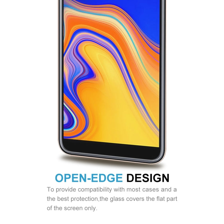 10 ชิ้น 0.26 มิลลิเมตร 9H ความแข็งพื้นผิว 2.5D ขอบโค้งฟิล์มกระจกนิรภัยสำหรับ Galaxy J4 + / J6 +, For Galaxy J4+ / J6+