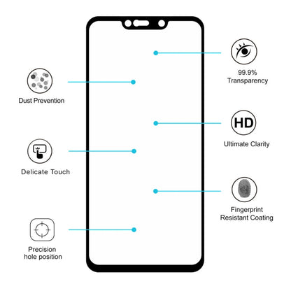 ENKAY Hatprince กาวเต็ม 0.26mm 9H 2.5D ฟิล์มกระจกนิรภัยสำหรับ Huawei Mate 20 Lite, For Huawei Mate 20 Lite (1 PC)