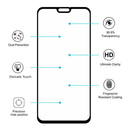 ENKAY Hatprince เต็มกาว 0.26mm 9H 2.5D ฟิล์มกระจกนิรภัยสำหรับ Huawei Honor 8X, For Honor 8X (1 PC)