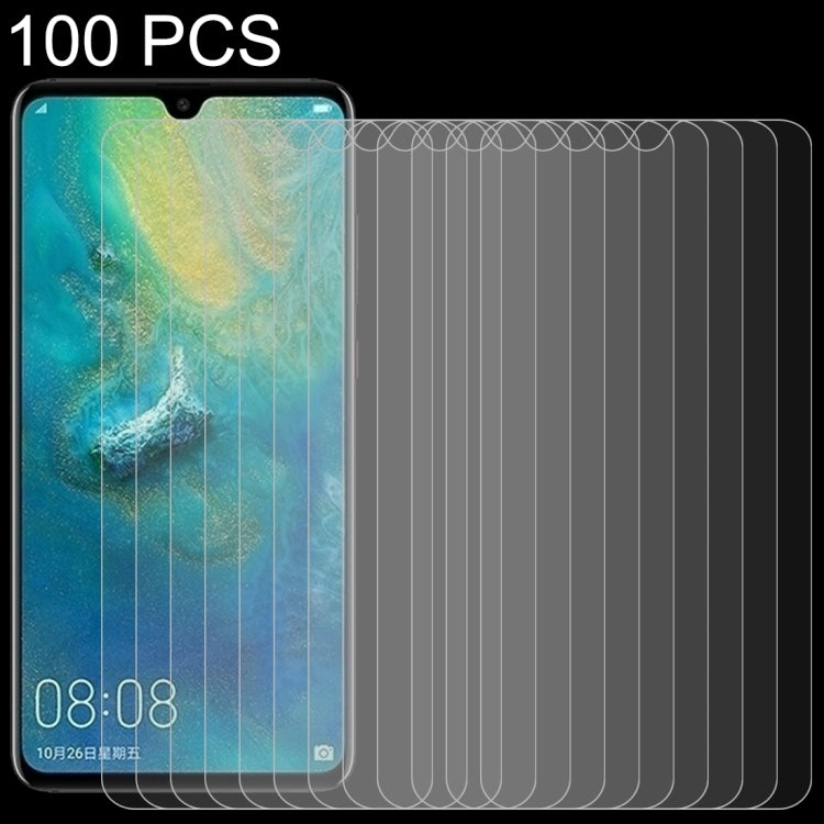 100 ชิ้น 0.26 มิลลิเมตร 9H ความแข็งพื้นผิว 2.5D ขอบโค้งฟิล์มกระจกนิรภัยสำหรับหัวเว่ย Mate 20, For Mate 20