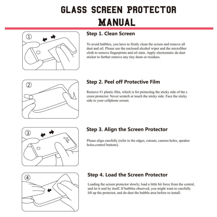 5 ชิ้น ENKAY Hat-prince 0.26mm 9H 2.5D ฟิล์มกระจกนิรภัยขอบโค้งสำหรับ OnePlus 6T และ 7, For OnePlus 6T & 7 (5 PCS)