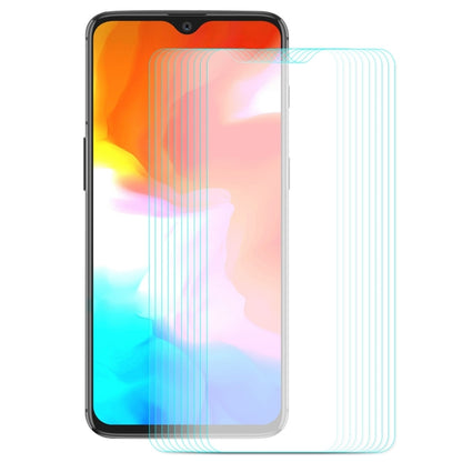 10 ชิ้น ENKAY Hat-prince 0.26mm 9H 2.5D ฟิล์มกระจกนิรภัยขอบโค้งสำหรับ OnePlus 6T และ 7, For OnePlus 6T & 7 (10 PCS)