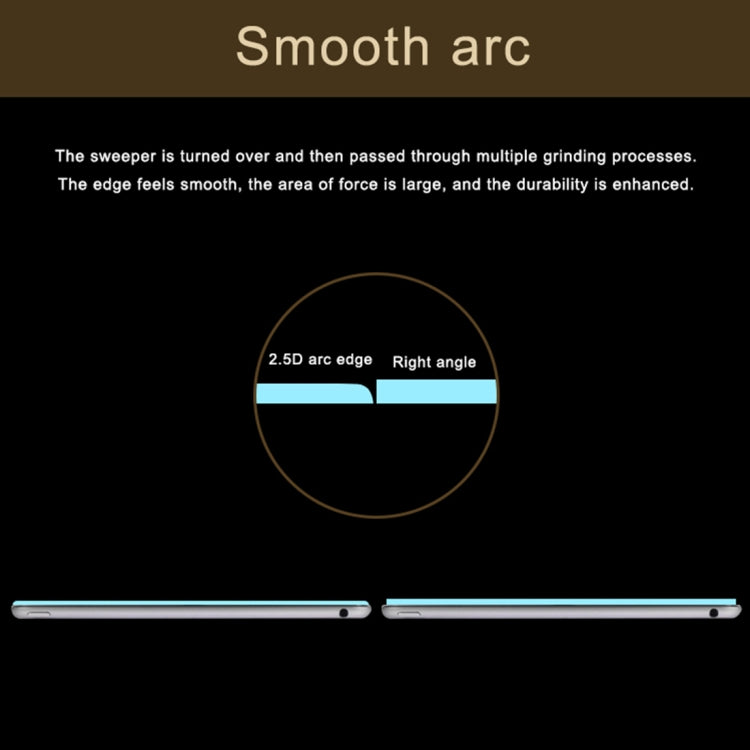 0.26mm 9H ความแข็งพื้นผิว 2.5D ฟิล์มกระจกนิรภัยป้องกันการระเบิดสำหรับ iPad Pro 12.9 2018/2020/2021/2022, For iPad Pro 12.9 2018/2020/2021/2022(2.5D)