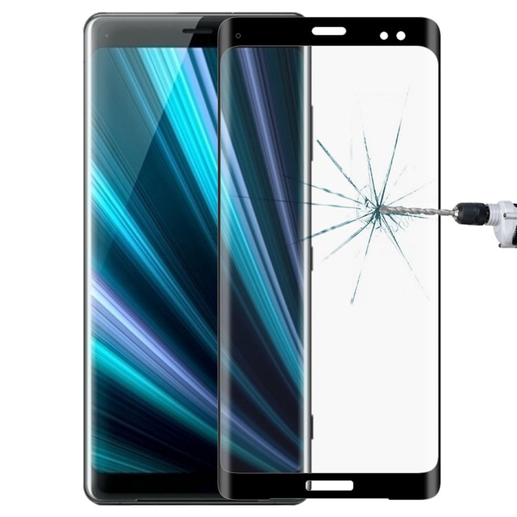0.3mm 9H ความแข็งพื้นผิว 3D Curved Edge ฟิล์มกระจกนิรภัยแบบเต็มหน้าจอสำหรับ Sony Xperia XZ3, For Sony Xperia XZ3 (0.3mm)(1 PC)