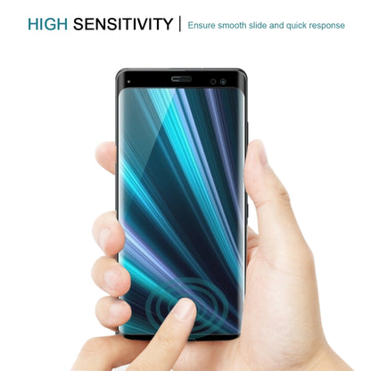 0.3mm 9H ความแข็งพื้นผิว 3D Curved Edge ฟิล์มกระจกนิรภัยแบบเต็มหน้าจอสำหรับ Sony Xperia XZ3, For Sony Xperia XZ3 (0.3mm)(1 PC)