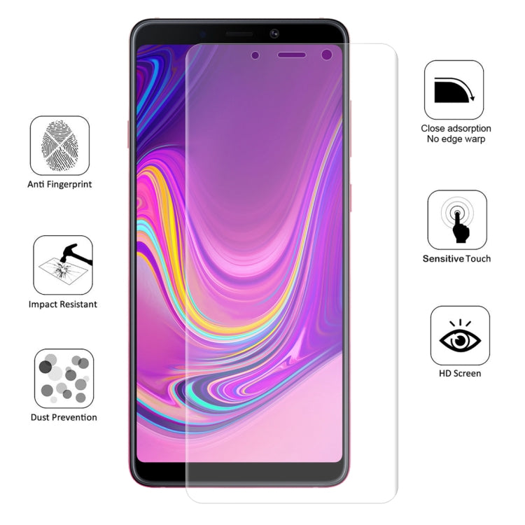 ENKAY Hat-Prince 0.1 มม. 3D แบบเต็มหน้าจอป้องกันฟิล์มไฮโดรเจลป้องกันการระเบิดสำหรับ Samsung Galaxy A9 (2018), วัสดุ TPU + TPE + PET, Galaxy A9 (2018)