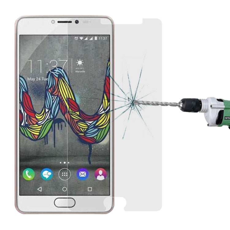 สำหรับ Wiko U Feel Fab 0.26 มม. 9H ความแข็งพื้นผิวป้องกันการระเบิดแบบเต็มหน้าจอฟิล์มกระจกนิรภัย, 1pc