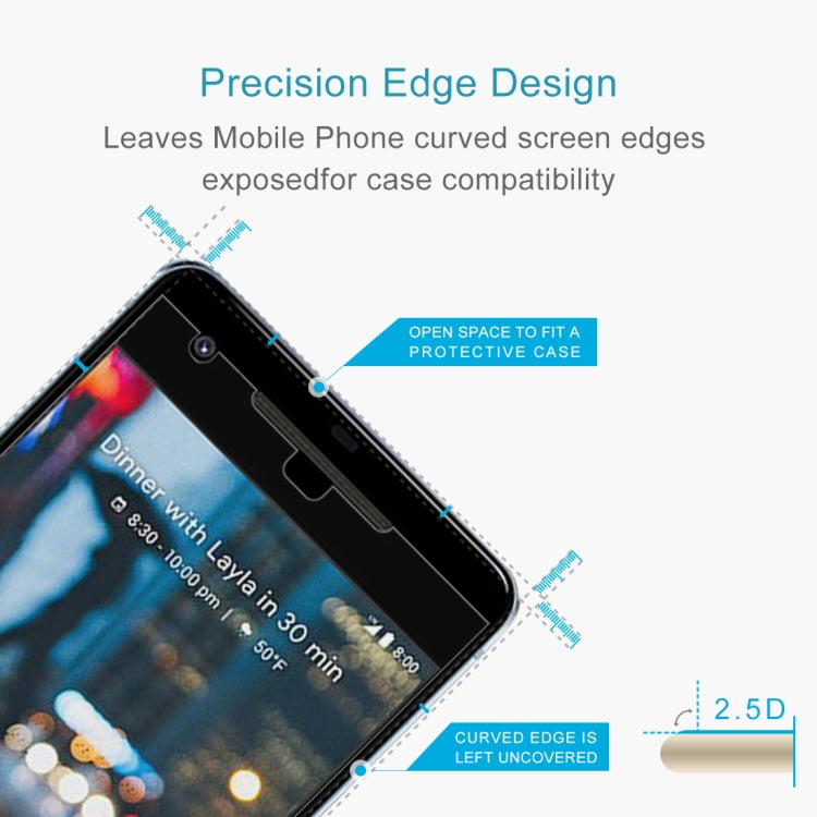 สำหรับ Google Pixel 2 XL 0.26 มม. 9H ความแข็งพื้นผิว 2.5D ฟิล์มกระจกนิรภัยป้องกันการระเบิด, For Pixel 2 XL