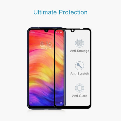 9H 9D เต็มหน้าจอกระจกกันรอยหน้าจอสำหรับ Xiaomi Redmi หมายเหตุ 7, Xiaomi Redmi Note 7