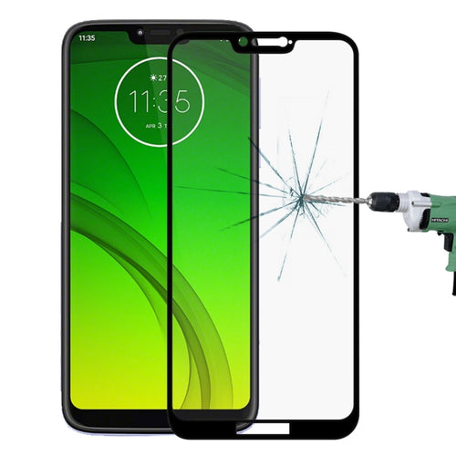9H 9D กระจกนิรภัยแบบเต็มหน้าจอป้องกันหน้าจอสำหรับ Motorola Moto G7 Power, Motorola Moto G7 Power