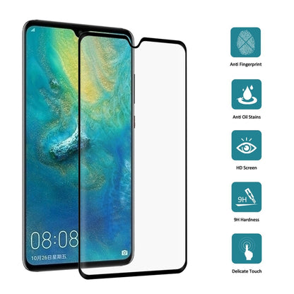 0.3mm 9H ความแข็งพื้นผิว 3D Curved Edge ฟิล์มกระจกนิรภัยแบบเต็มหน้าจอสำหรับ Huawei Mate 20, For Huawei Mate 20