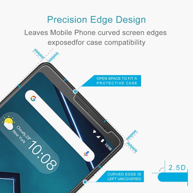 ฟิล์มกระจกนิรภัยป้องกันรอยขีดข่วน 9H 2.5D สำหรับ Lenovo Tab V7