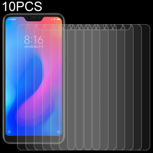 10 ชิ้น 0.26 มิลลิเมตร 9H ความแข็งพื้นผิว 2.5D ขอบโค้งฟิล์มกระจกนิรภัยสำหรับ Xiaomi R Edmi หมายเหตุ 6 Pro