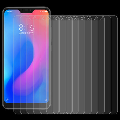 10 ชิ้น 0.26 มิลลิเมตร 9H ความแข็งพื้นผิว 2.5D ขอบโค้งฟิล์มกระจกนิรภัยสำหรับ Xiaomi R Edmi หมายเหตุ 6 Pro