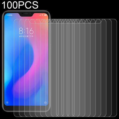 100 ชิ้น 0.26 มิลลิเมตร 9H ความแข็งพื้นผิว 2.5D ขอบโค้งฟิล์มกระจกนิรภัยสำหรับ Xiaomi R Edmi หมายเหตุ 6 Pro