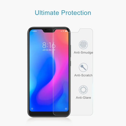 100 ชิ้น 0.26 มิลลิเมตร 9H ความแข็งพื้นผิว 2.5D ขอบโค้งฟิล์มกระจกนิรภัยสำหรับ Xiaomi R Edmi หมายเหตุ 6 Pro