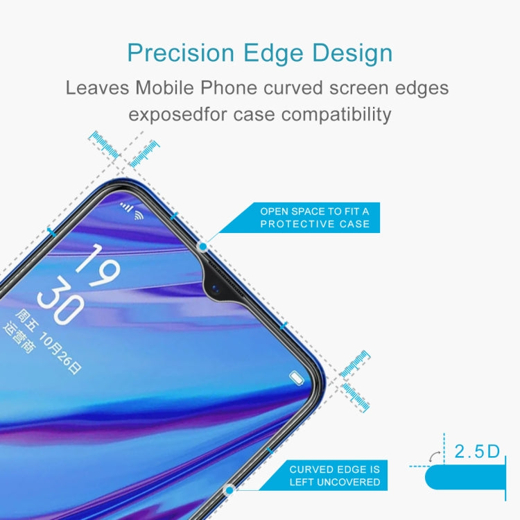 ฟิล์มกระจกนิรภัยไม่เต็มหน้าจอ 2.5D สำหรับ OPPO A9 2020 / A5 2020 / A56 5G, For OPPO A9 2020